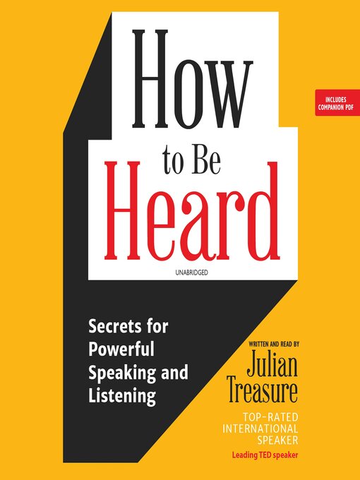 Title details for How to Be Heard by Julian Treasure - Available